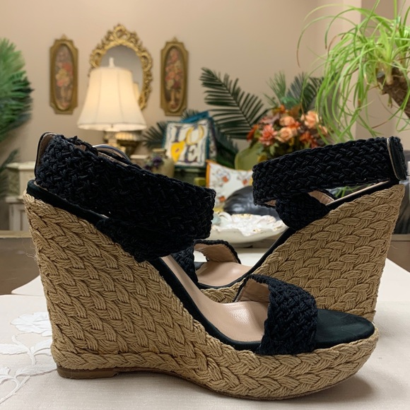 Stuart Weitzman Alexlo Espadrille Platform Wedge Sandals Size 8 M - Picture 4 of 16